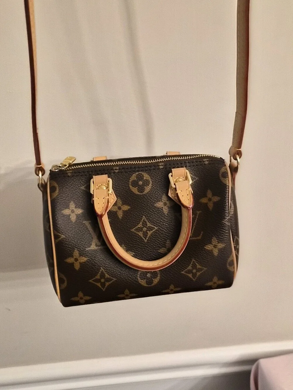 Louis Vuitton Nano Speedy Monogram Crossbody
